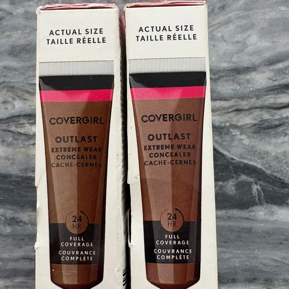 Covergirl Outlast Extreme Wear Concealer 2pk 880 Cappuccino 875 Soft Sable 9ml